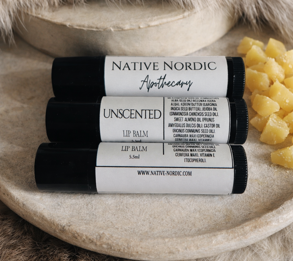 Unscented lip balm