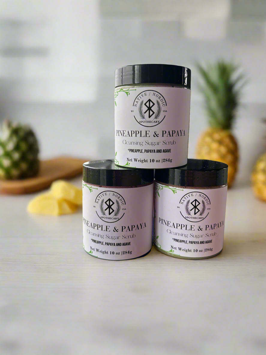 Pineapple & Papaya body scrub