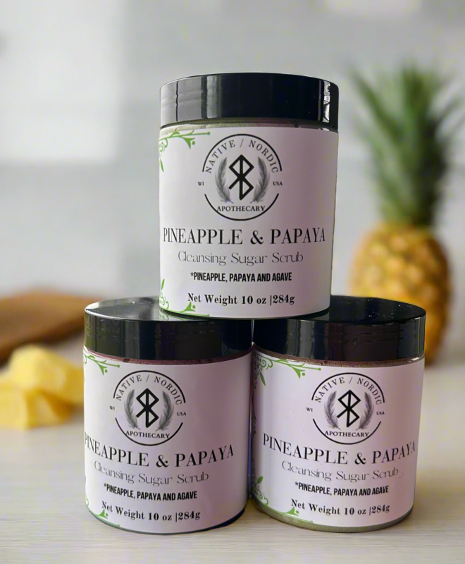 Pineapple & Papaya body scrub
