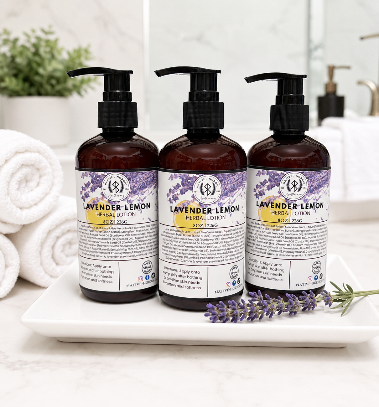 Lavender Lemon Botanical Infused Lotion