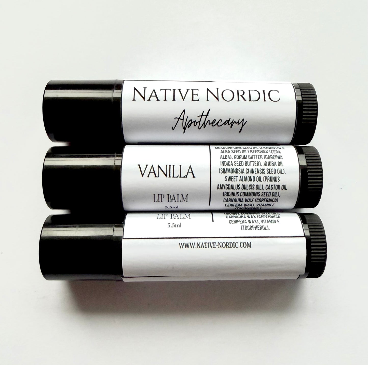 Vanilla lip balm