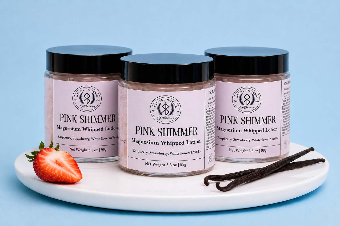Pink Shimmer 3.5 oz
