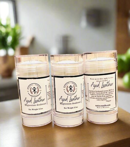 Aged Leather Natural Deodorant