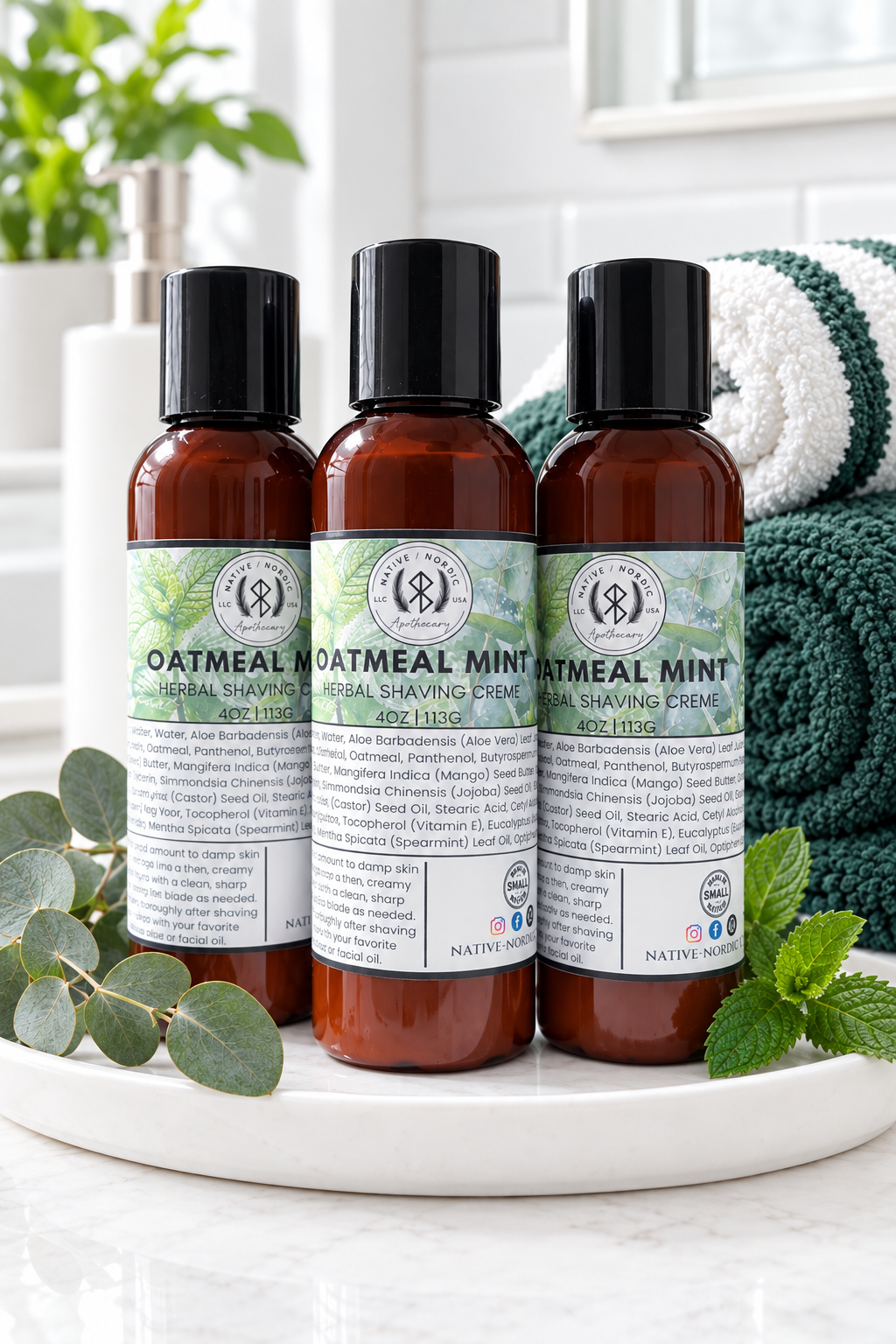 Oatmeal + Mint Shaving Cream